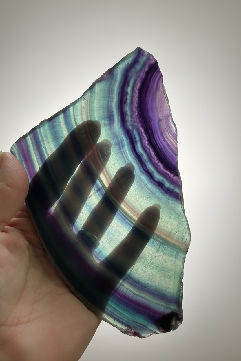 Fluorite slab