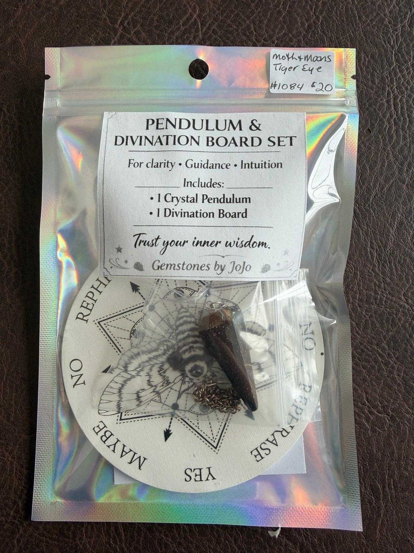Dowsing Pendulums and 2 sided boards set