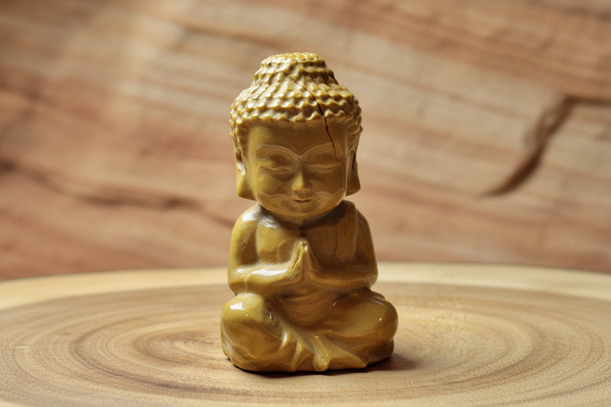 Mookaite Buddha Carving