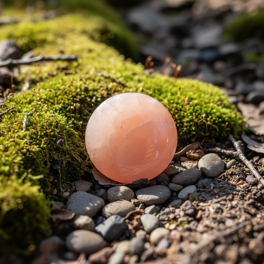 Star Rose Quartz Sphere