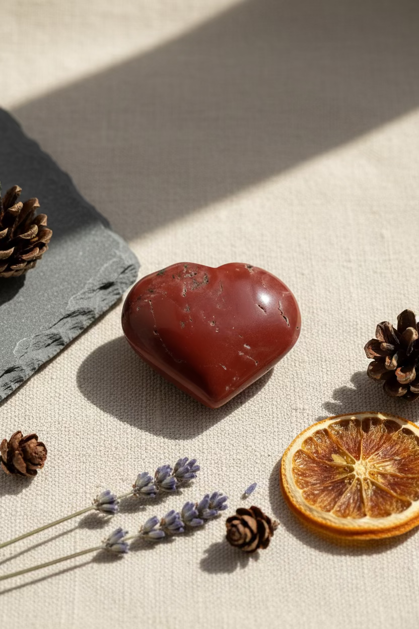 RED JASPER HEART