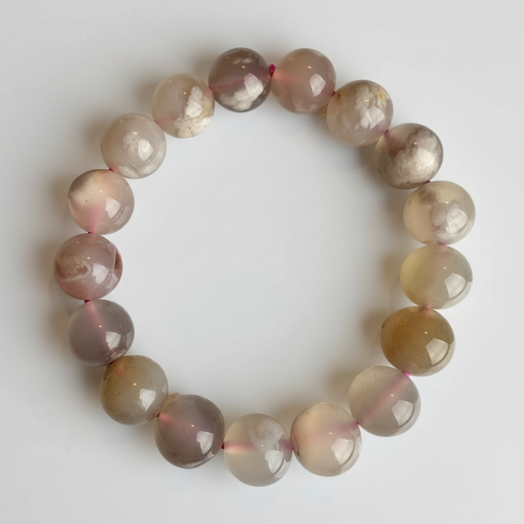 12mm Flower Agate