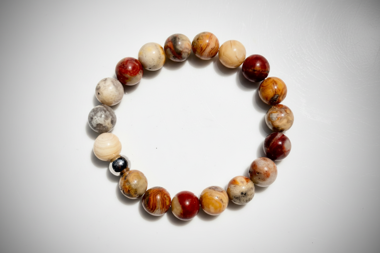 10MM Crazy Lace Agate