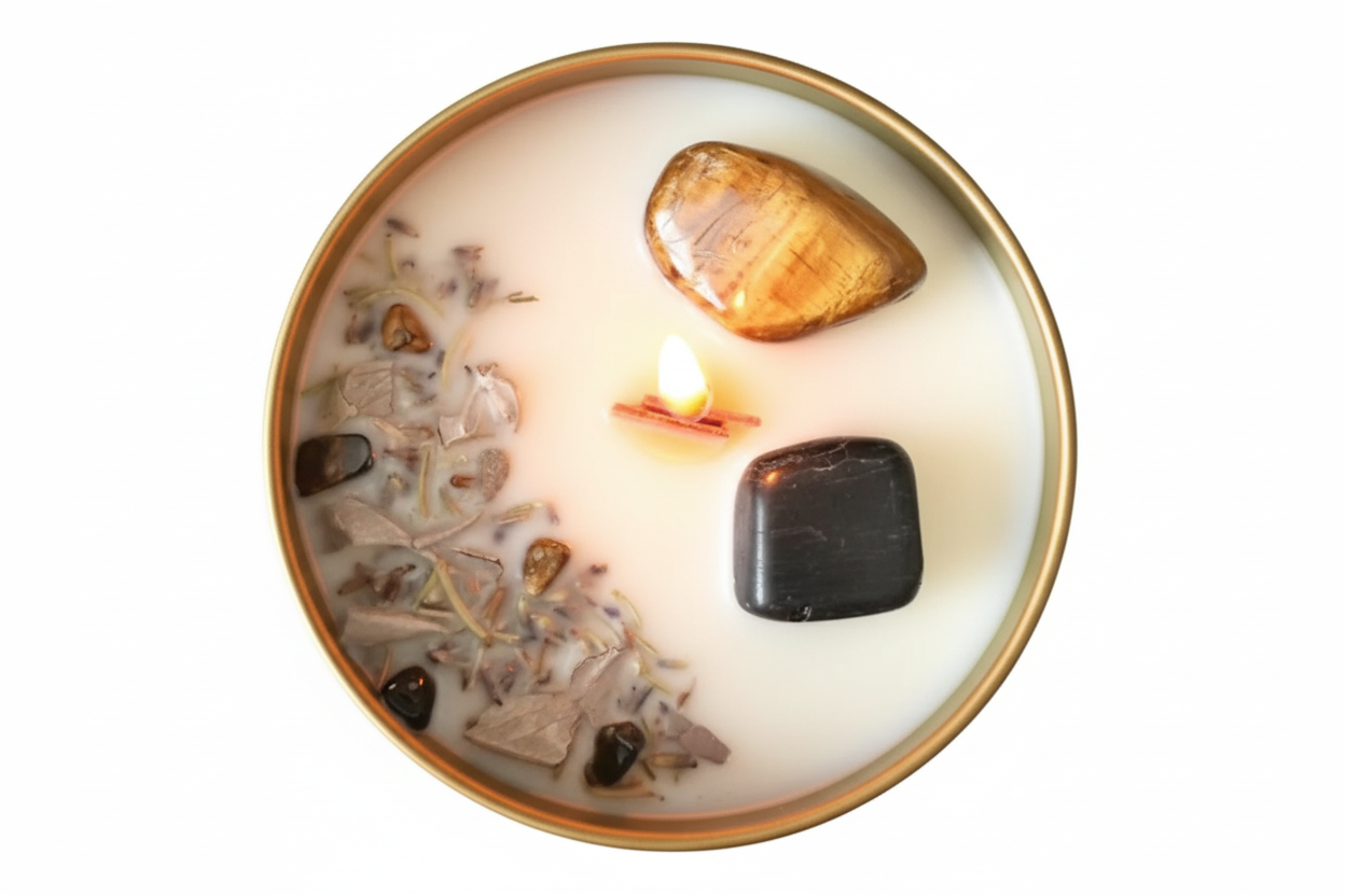 Strength and balance soy wax candle