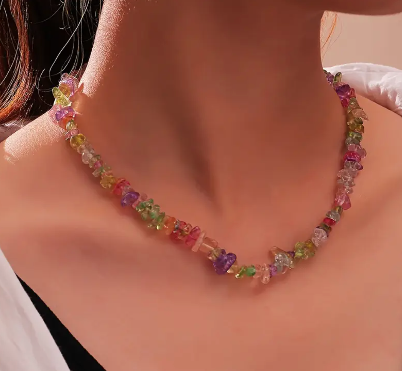 Crystal beaded chocker neclace