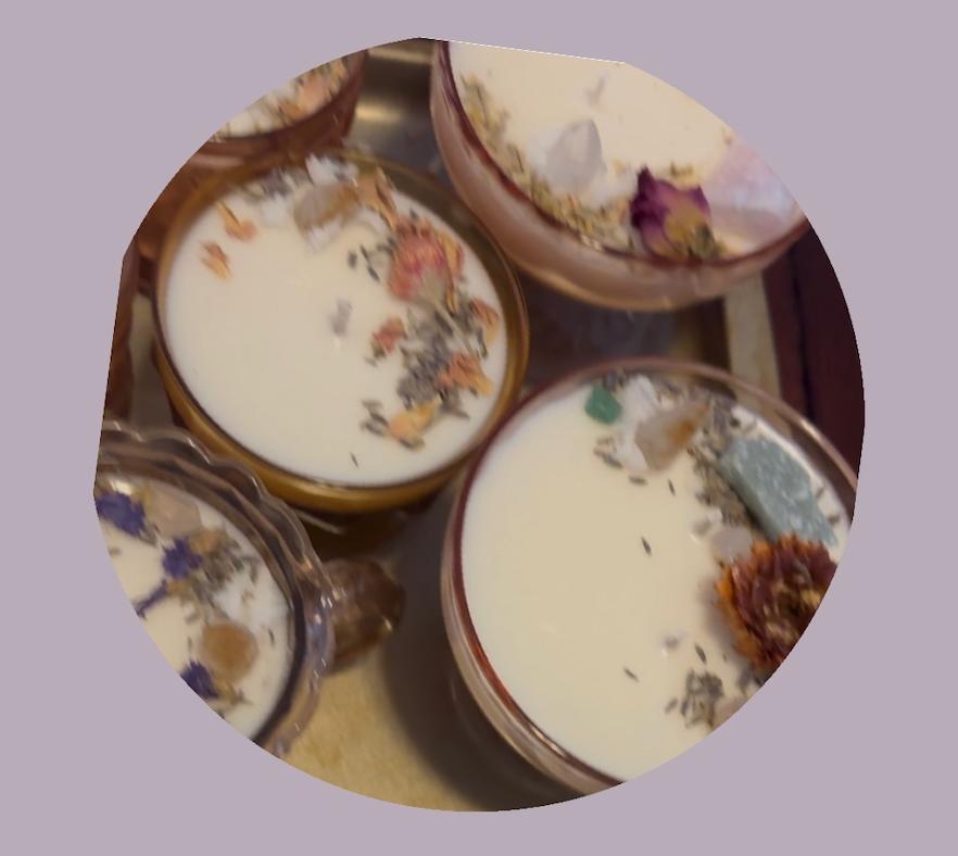 VINTAGE VESSEL GEMSTONE CANDLES
