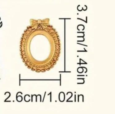 Vintage Mini Golden Frames, Small Antique Resin Golden Picture Frames