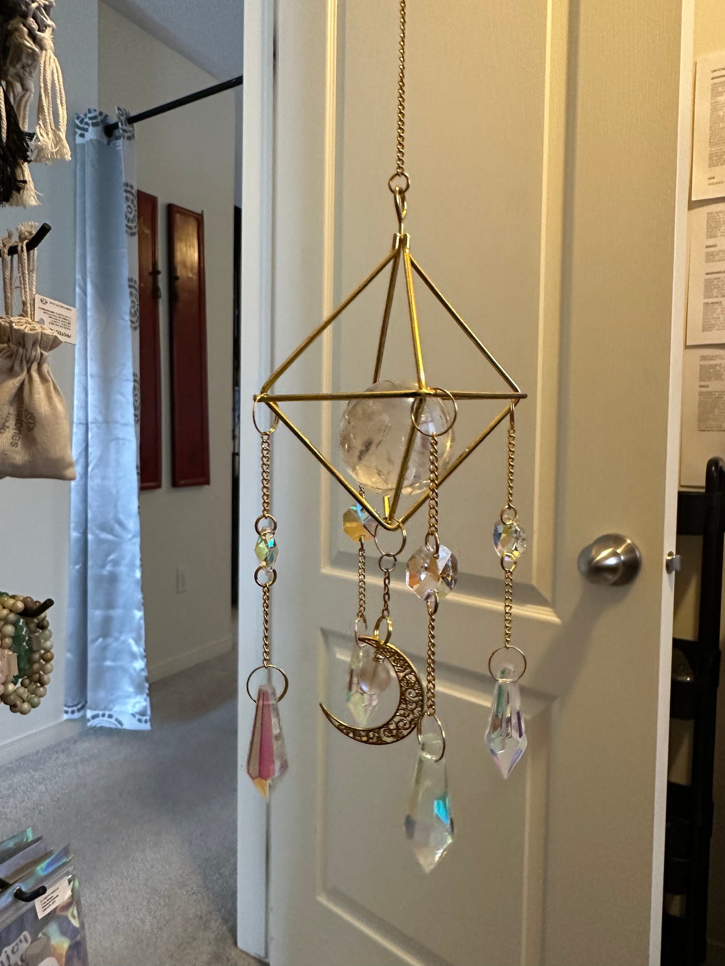 Clear Quartz Suncatcher