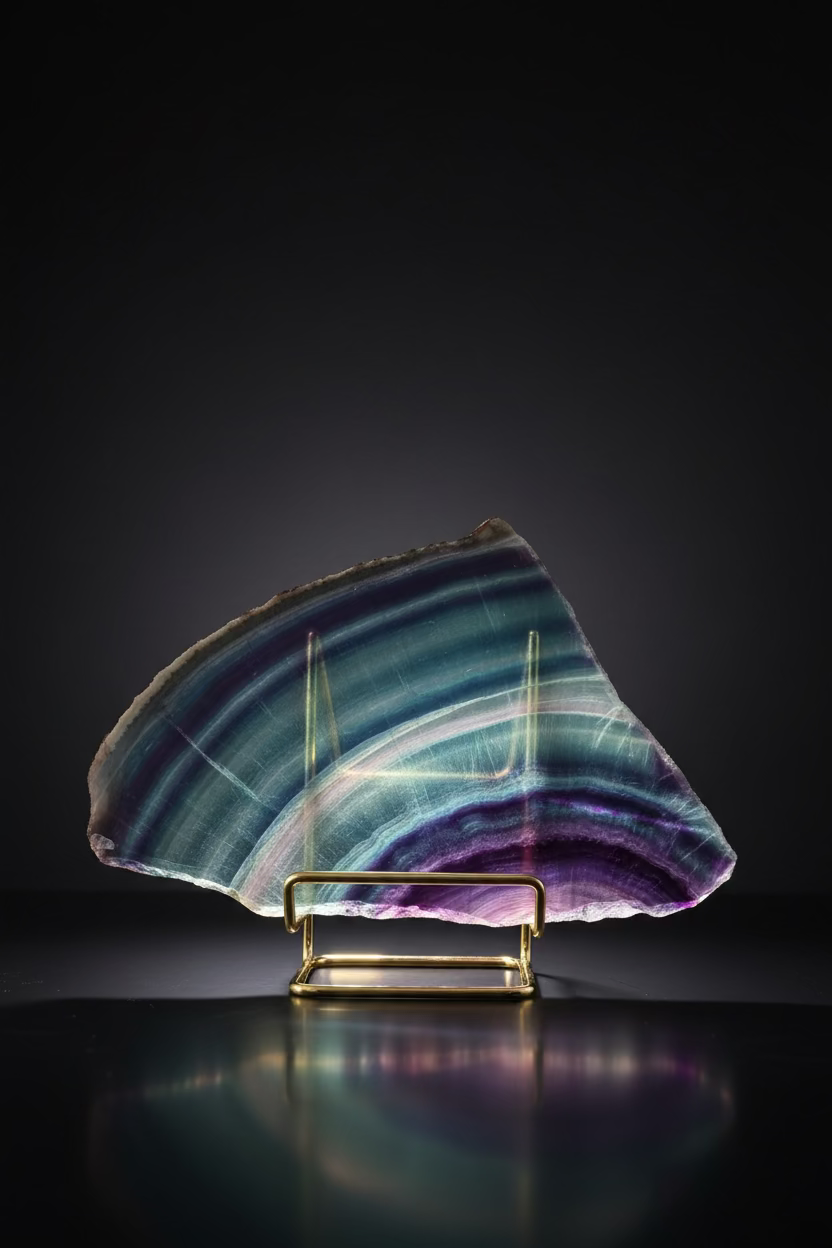 Fluorite slab