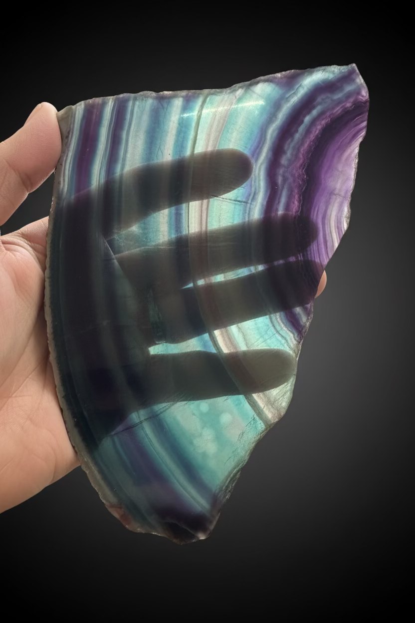 Fluorite slab