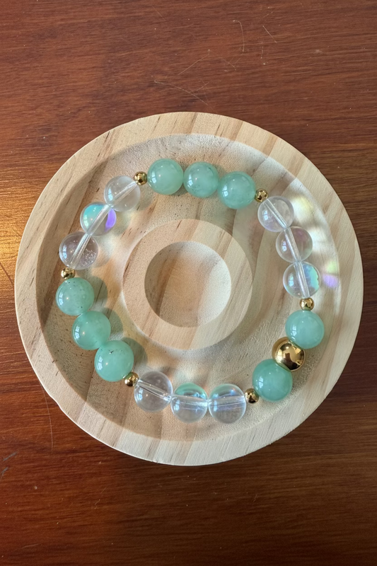 10MM Aventurine+Mermaid Glass