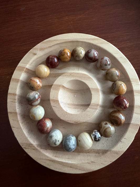 10MM Crazy Lace Agate