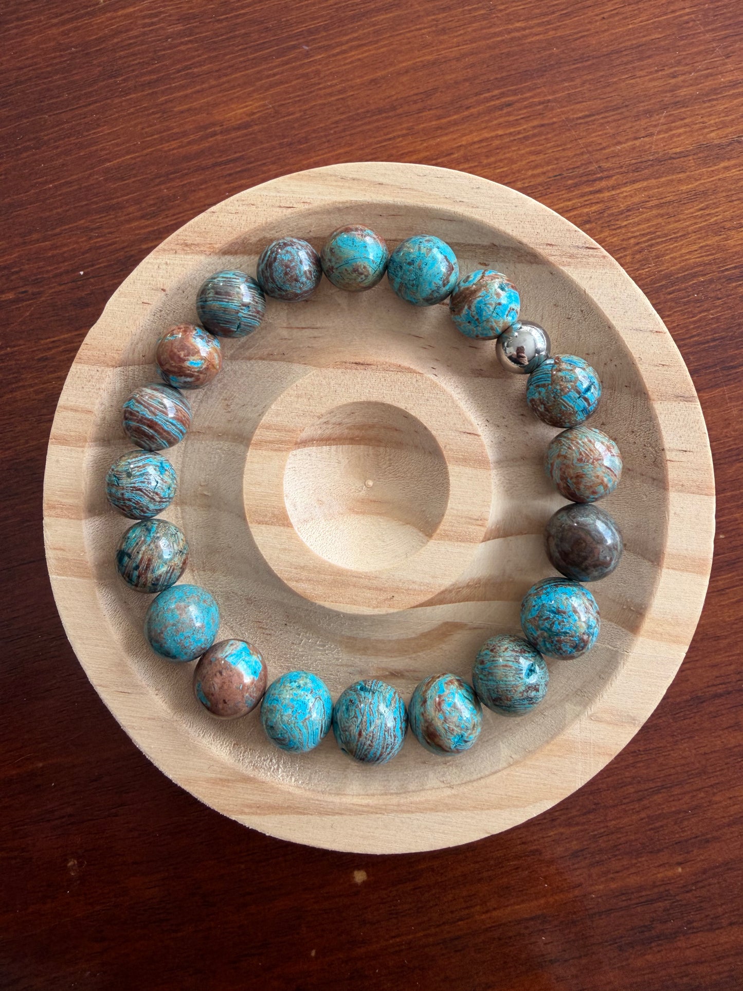 10MM Blue Calsilica Jasper