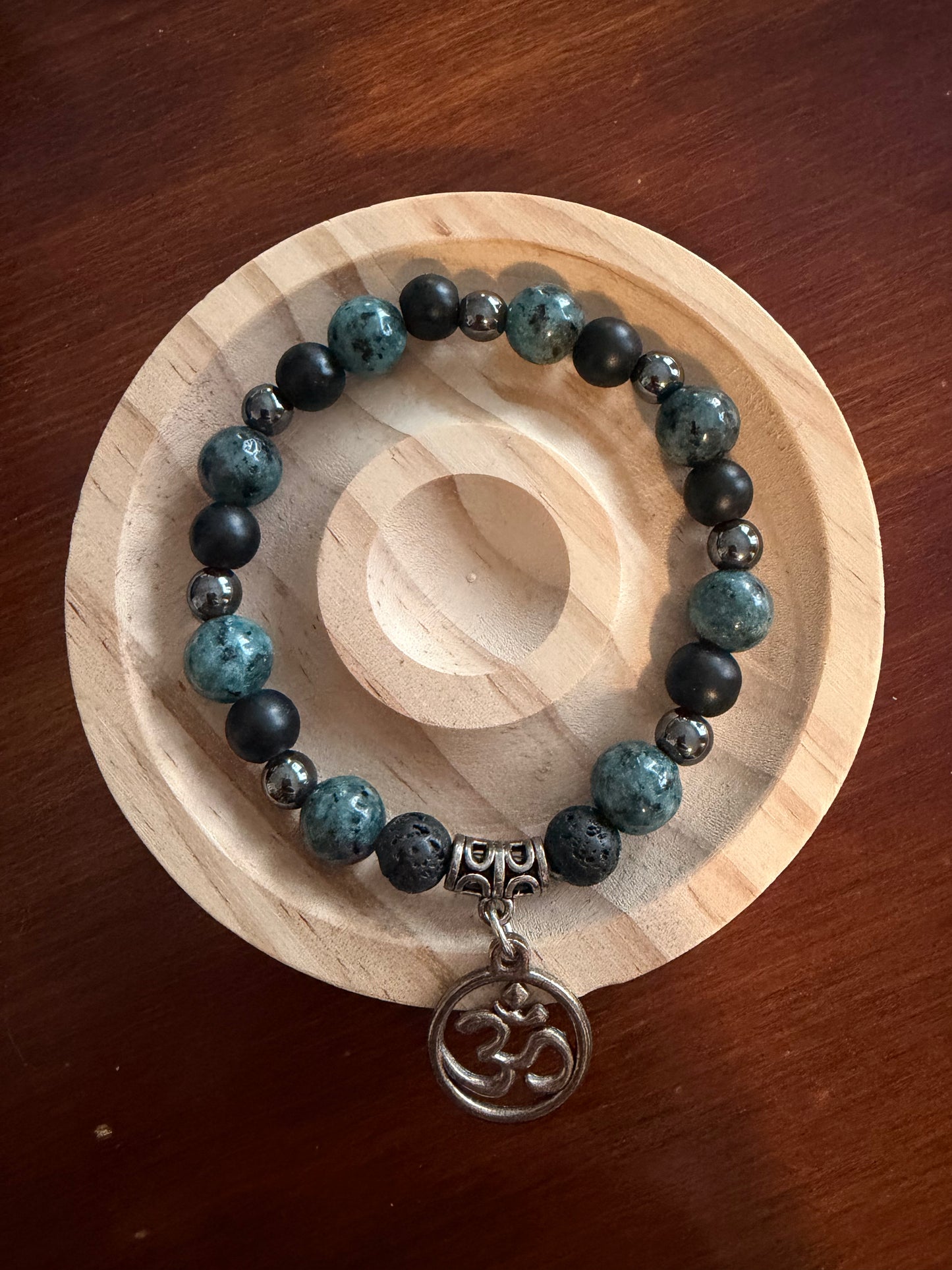 8mm Sesame Jasper, Onyx, and Lava
