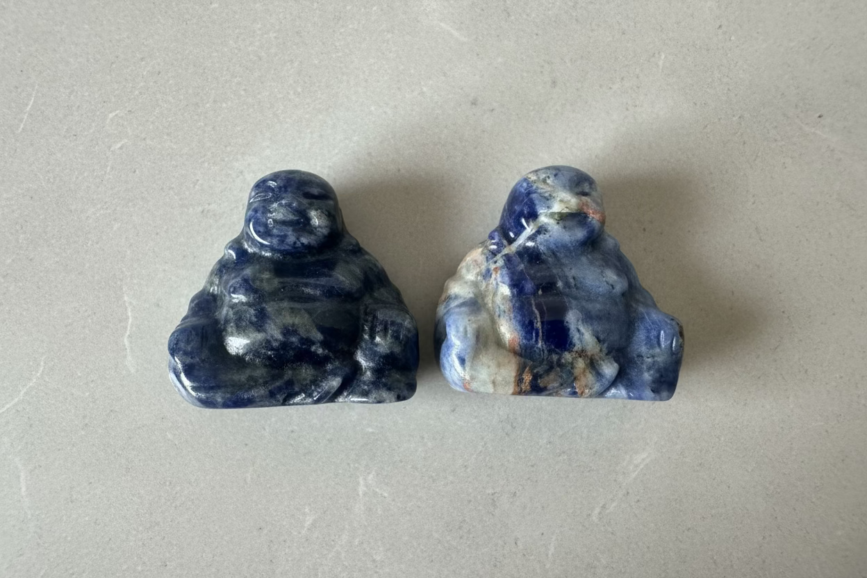 Crystal Buddha carving