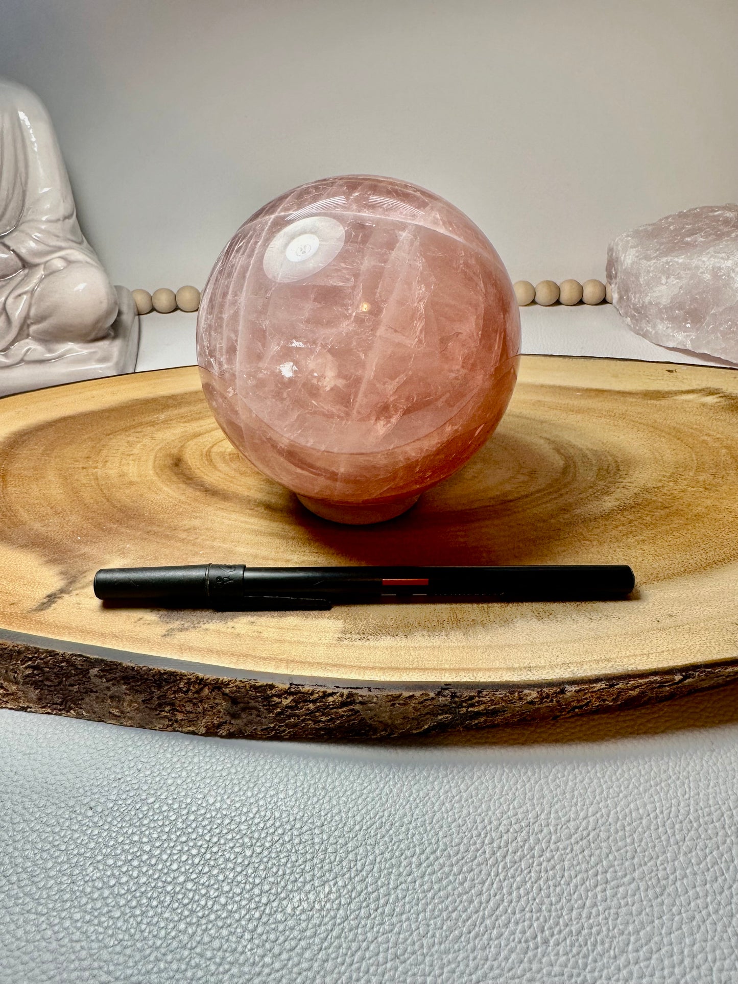 Star Rose Quartz Sphere