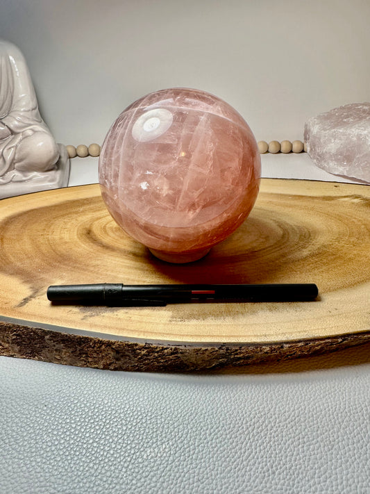 Star Rose Quartz Sphere