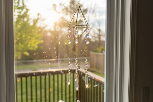 Clear Quartz Sphere Suncatchers