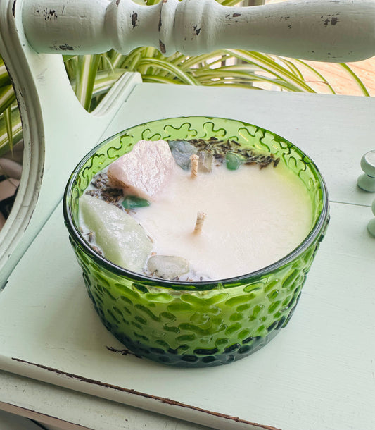 Jesperi sugar bowl gemstone candle