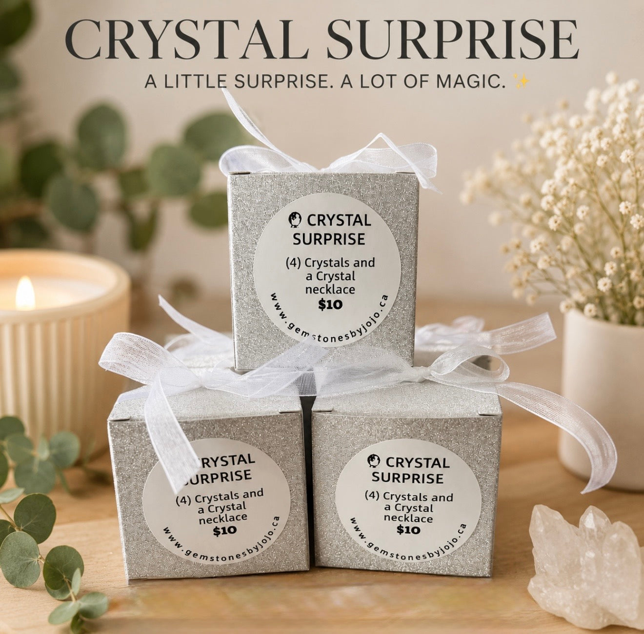 Crystal surprise package