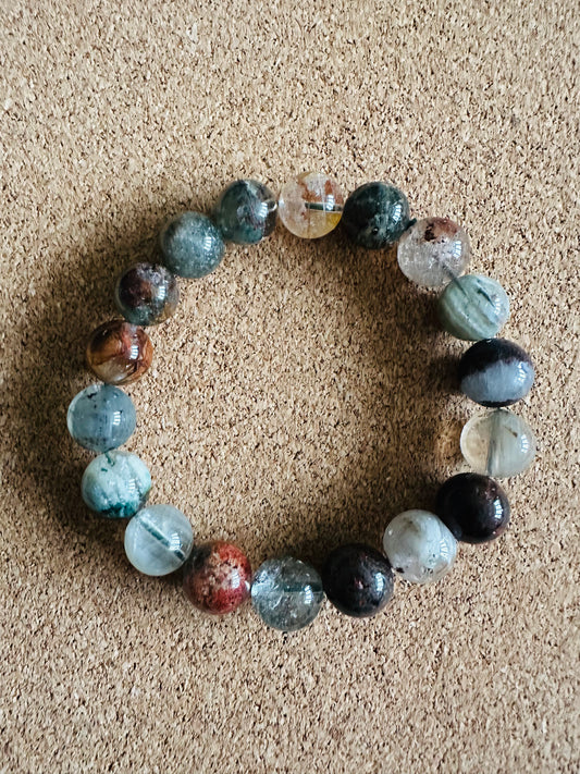 4 season Phantom Quartz Stretch Bracelet 14mm