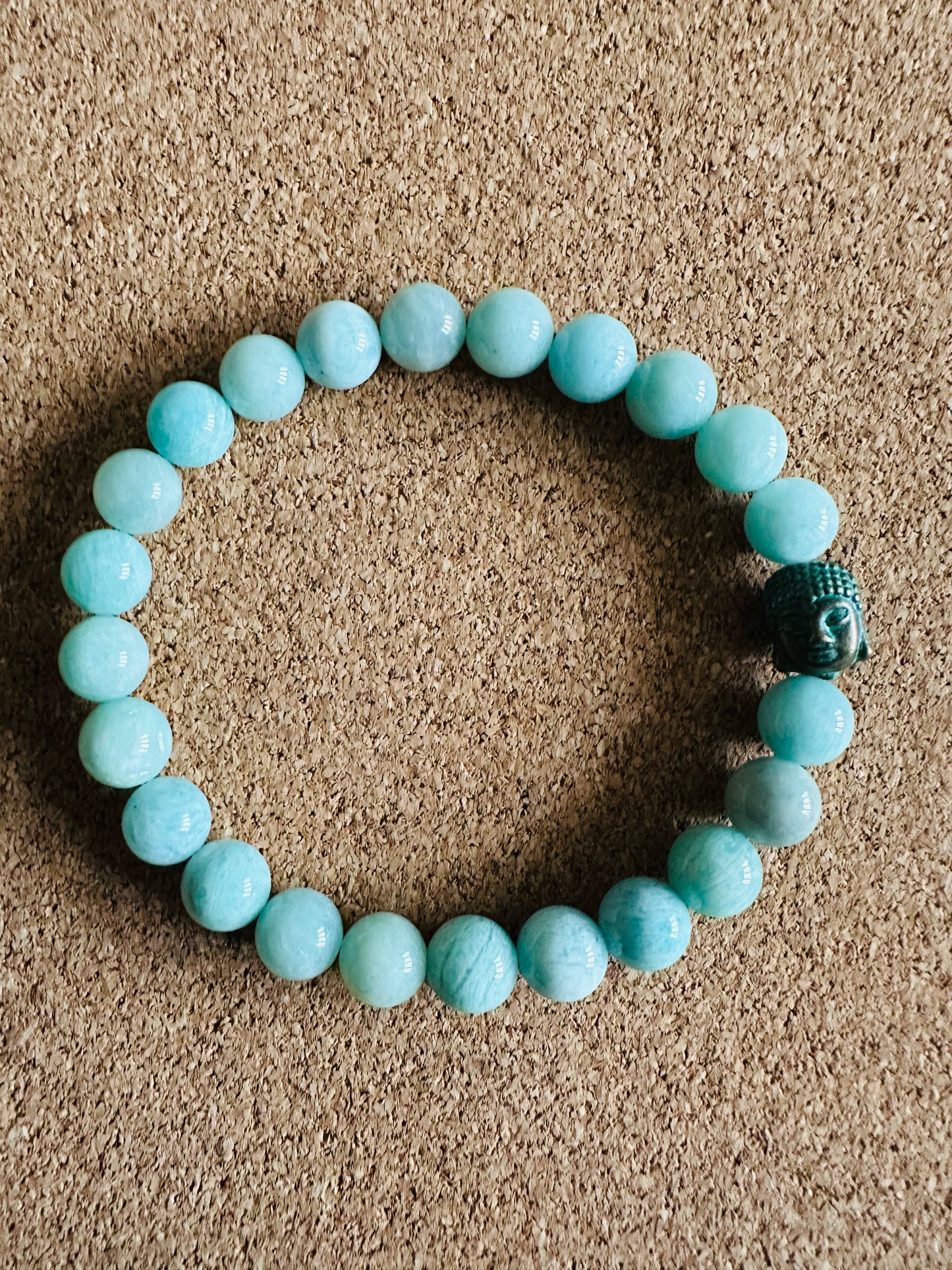 Amazonite 8mm Gemstone Stretchy Bracelet