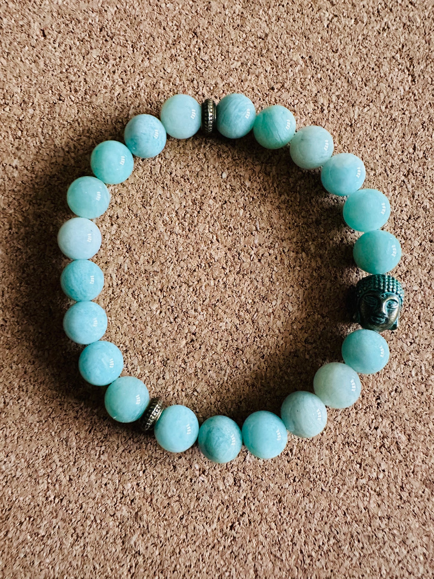 Amazonite 8mm Gemstone Stretch Bracelet