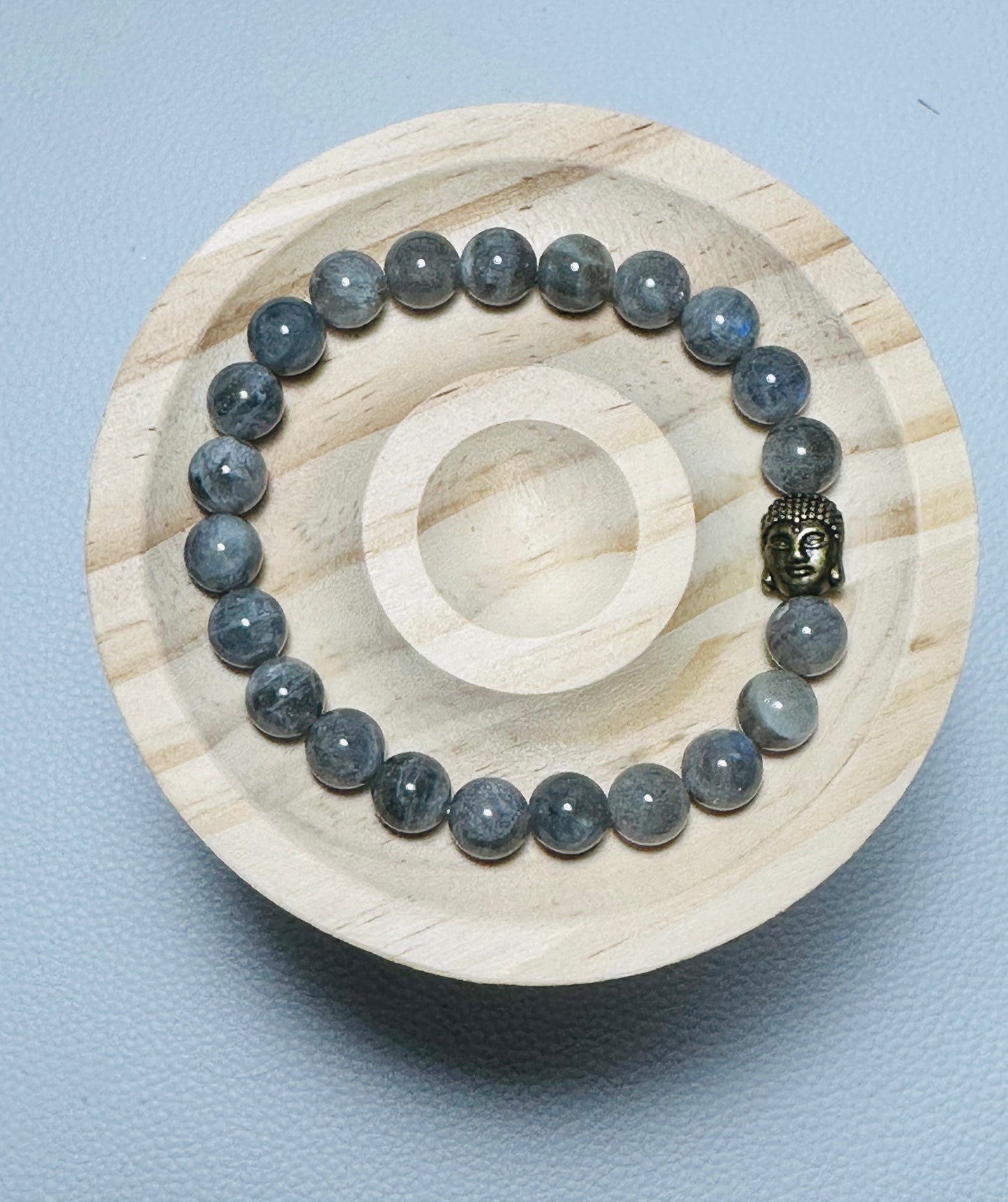 Labradorite 8mm Gemstones Stretch Bracelet