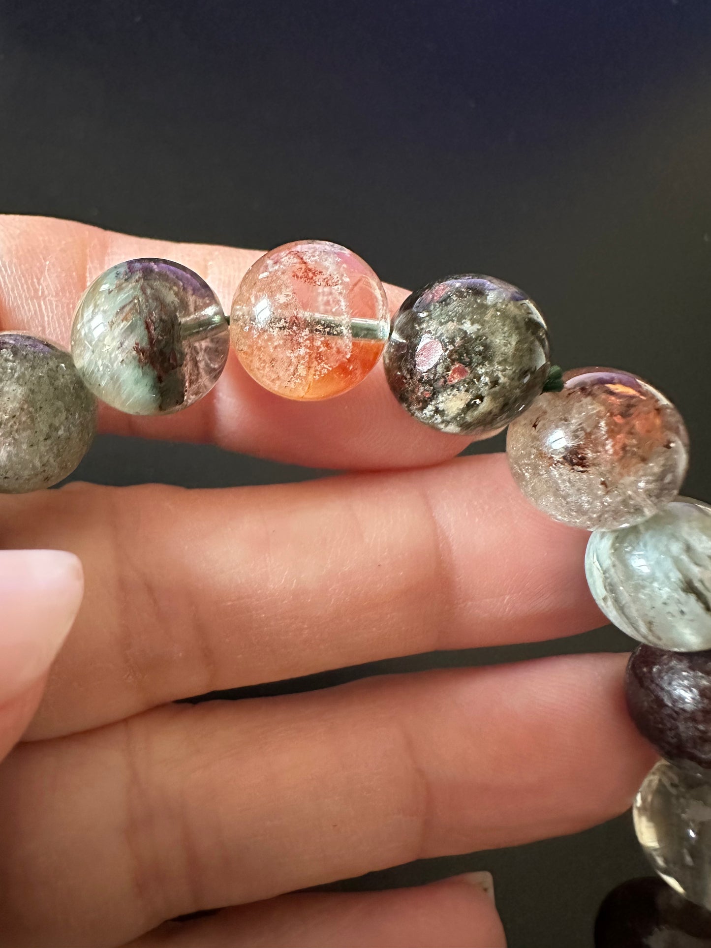 4 season Phantom Quartz Stretch Bracelet 14mm