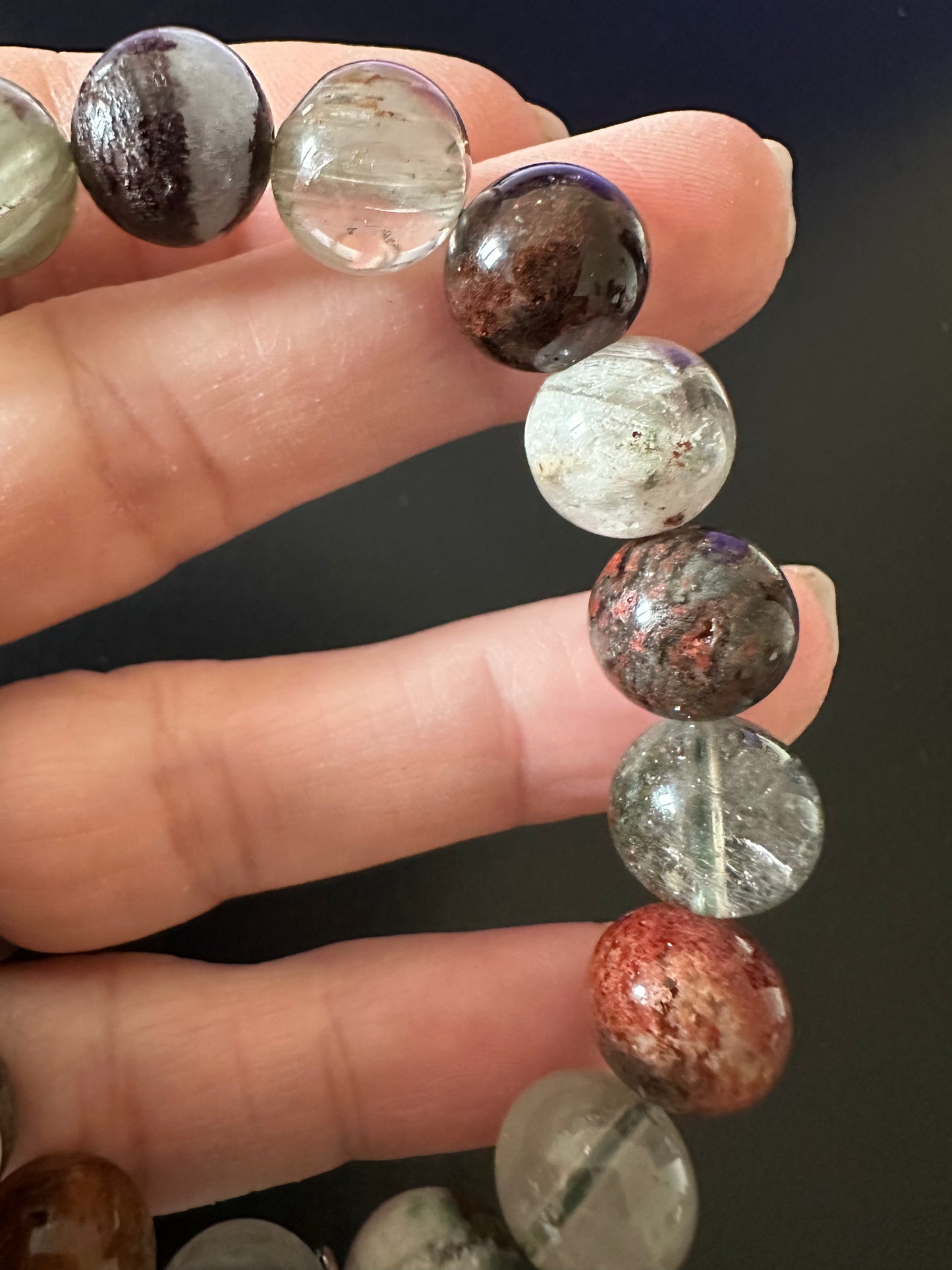 4 season Phantom Quartz Stretch Bracelet 14mm