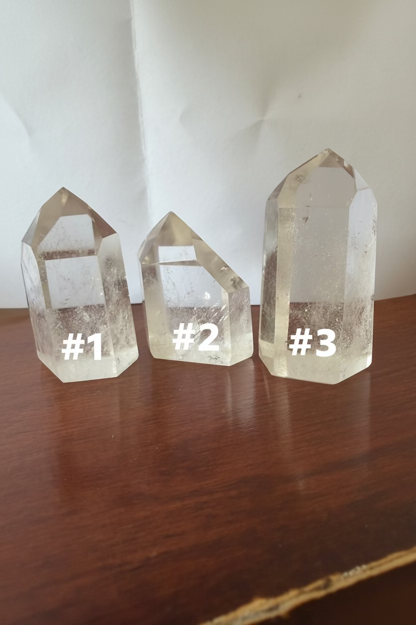 Clear Quartz towers