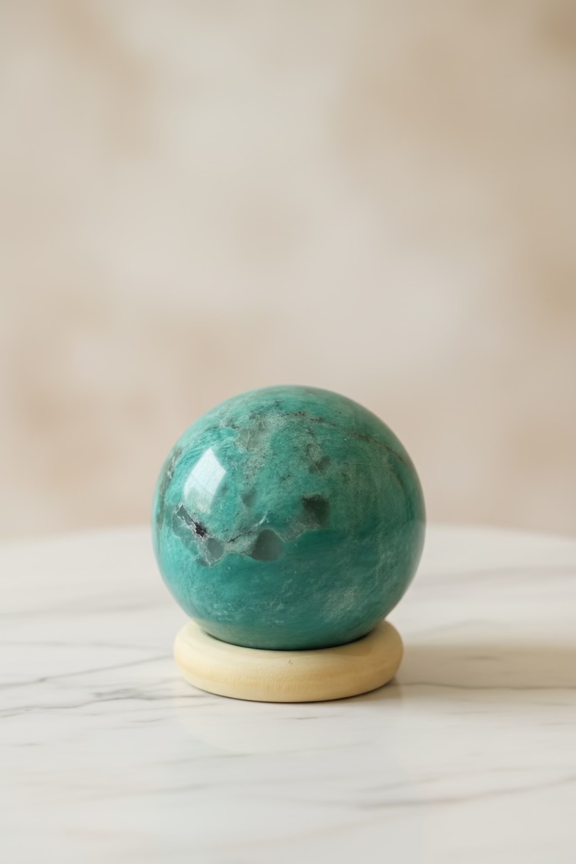 AMAZONITE WITH SMOKEY QUARTZ
