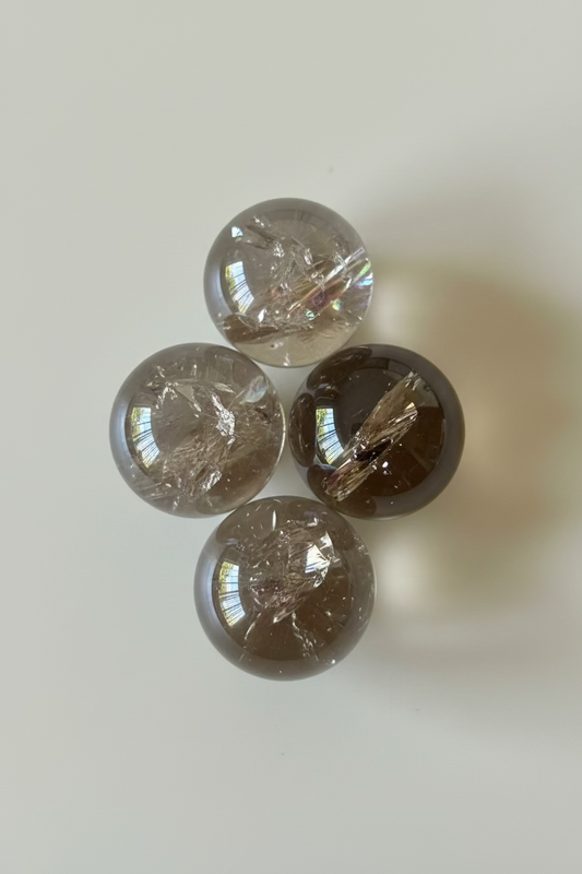 SMOKEY QUARTZ WITH RAINBOWS
