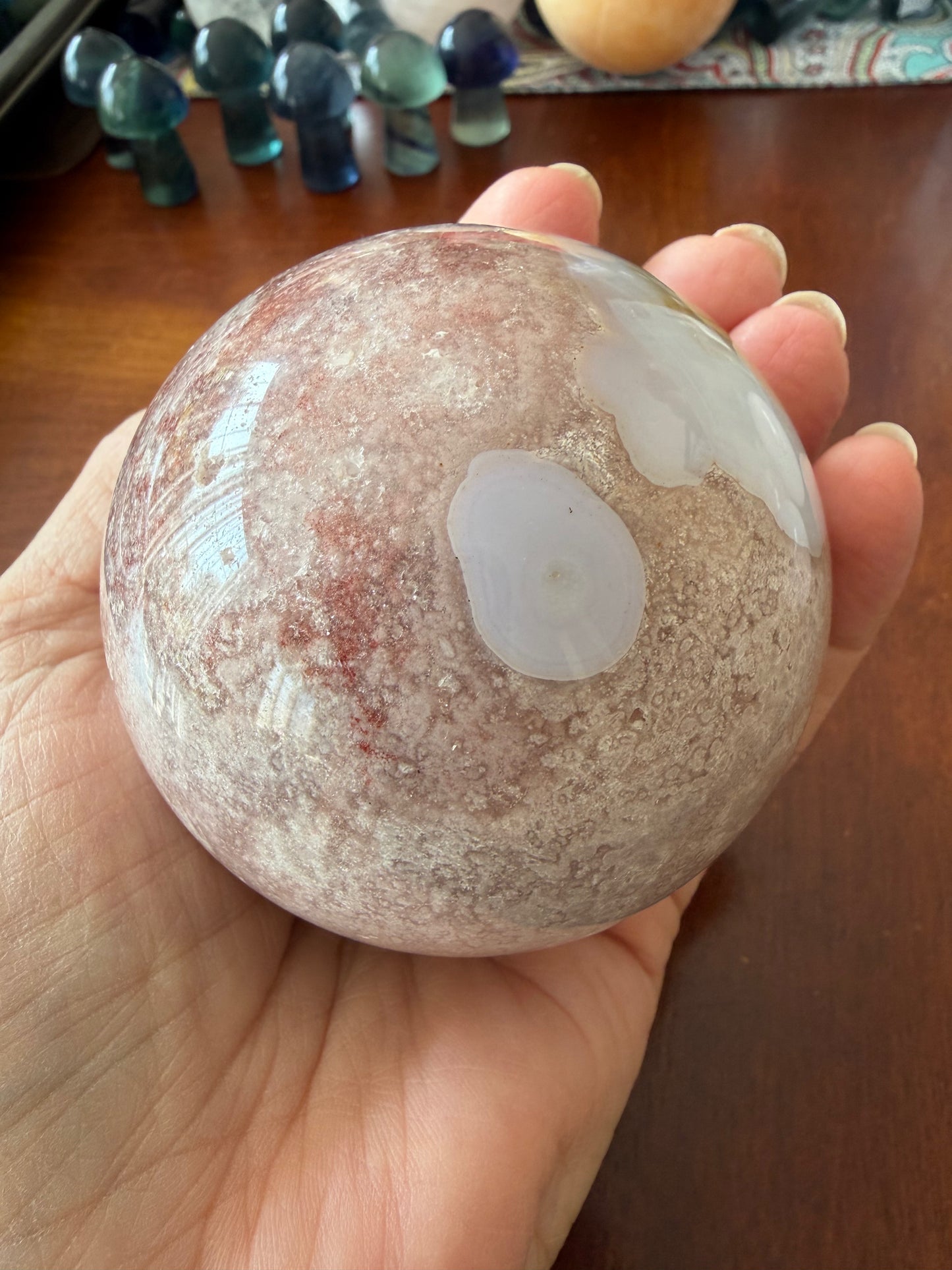 PINK AMETHYST AND FLOWER AGATE
