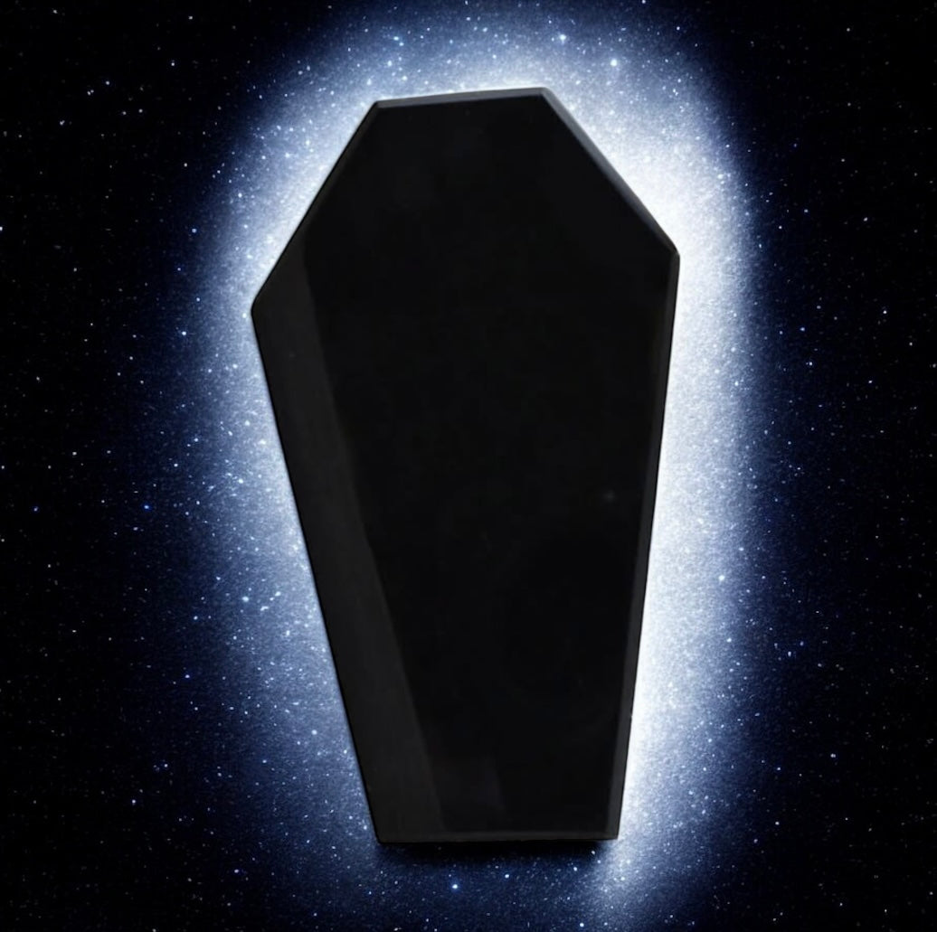 Obsidian coffin