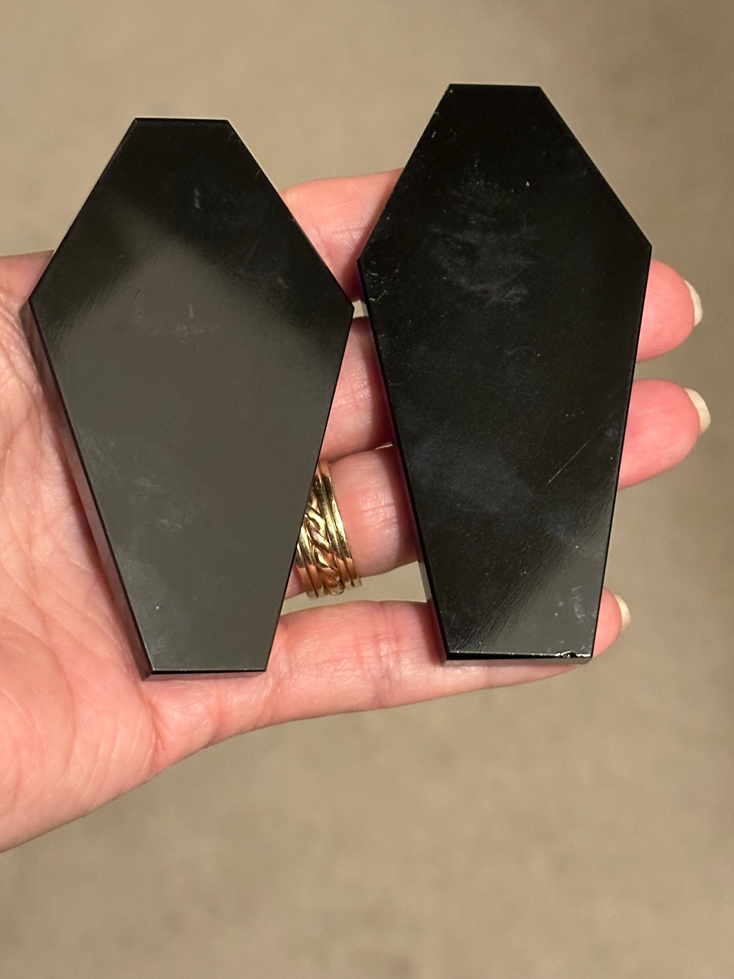 Obsidian coffin