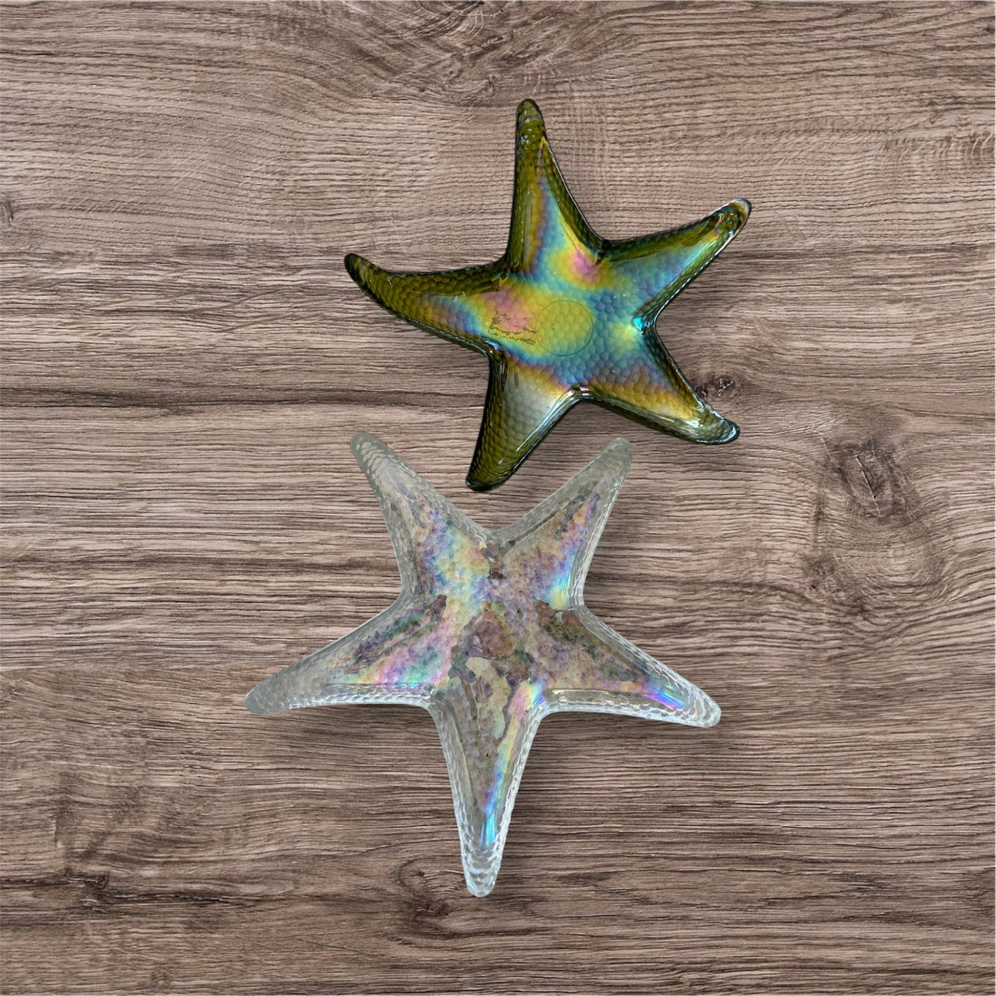 Vintage Glass Starfish Dish