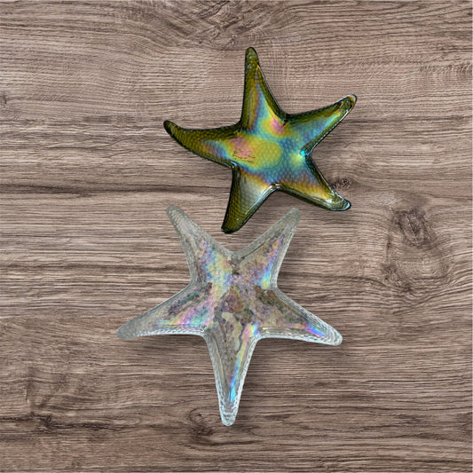 Vintage Glass Starfish Dish