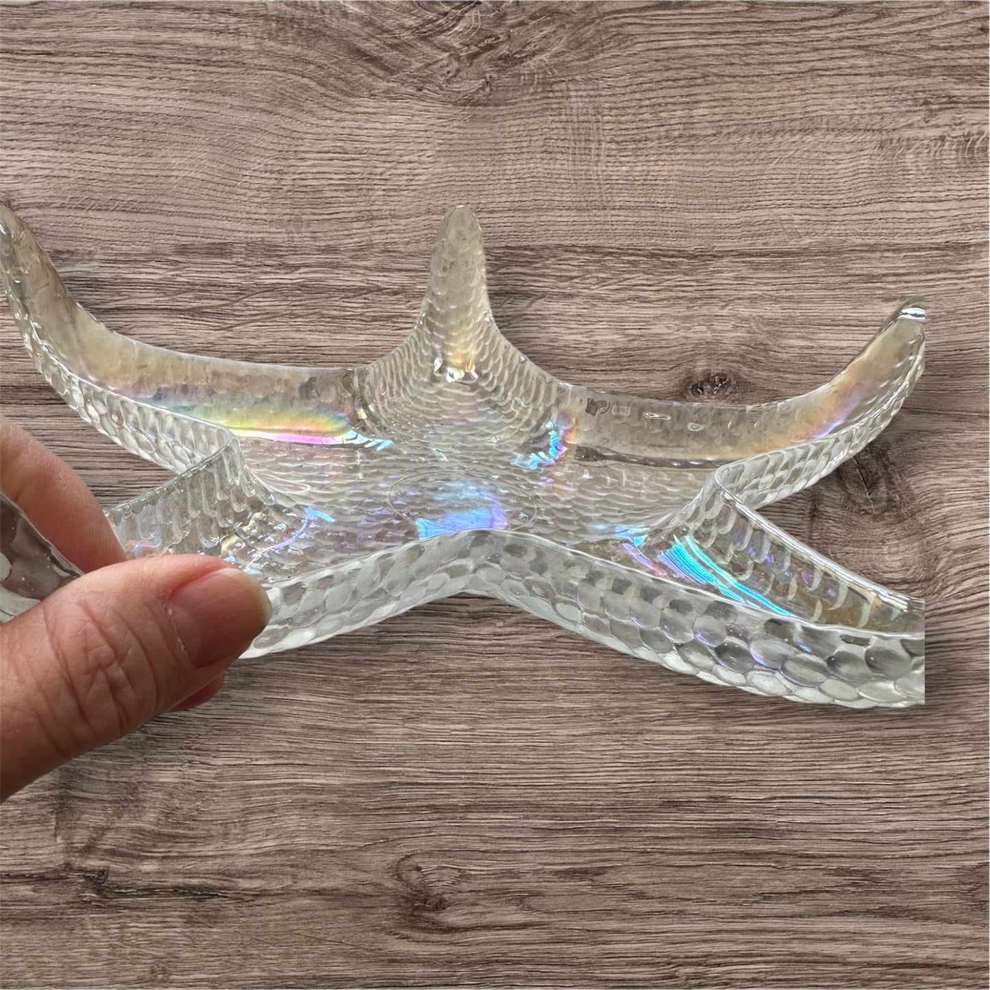 Vintage Glass Starfish Dish