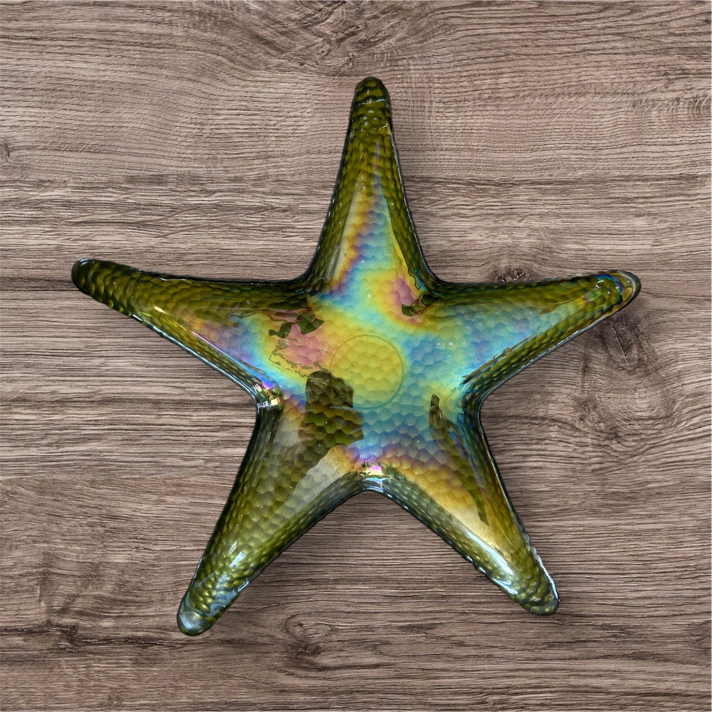 Vintage Glass Starfish Dish