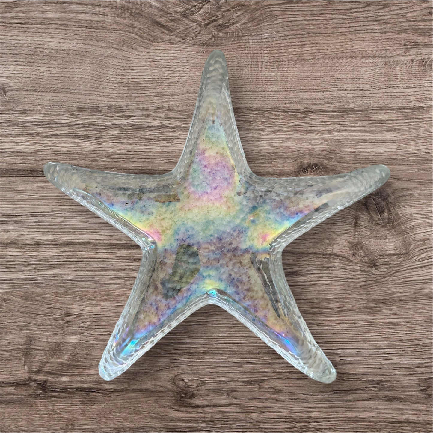Vintage Glass Starfish Dish