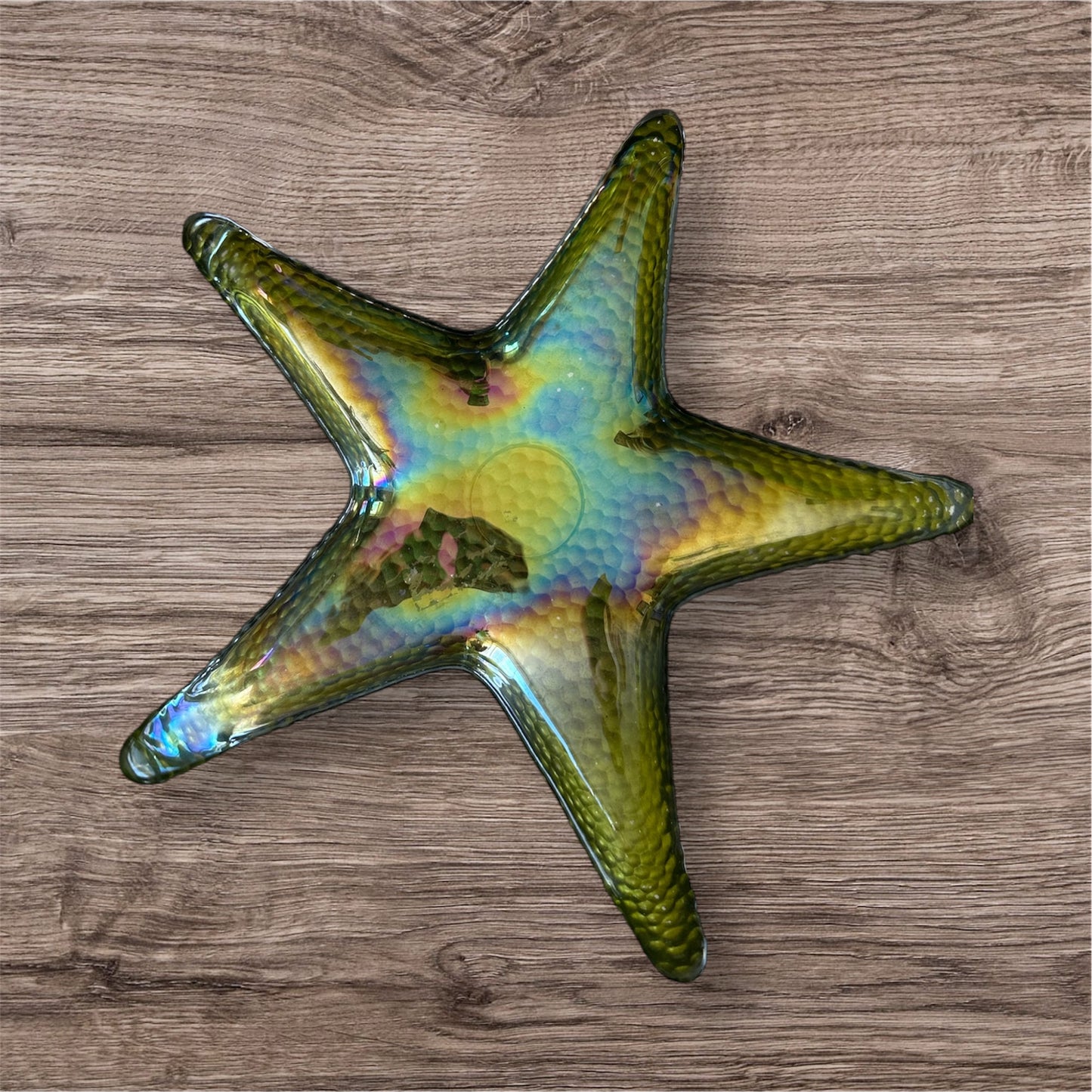 Vintage Glass Starfish Dish
