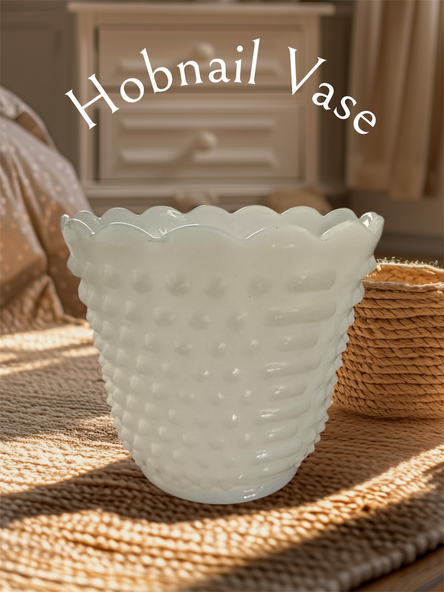 Hobnail vase