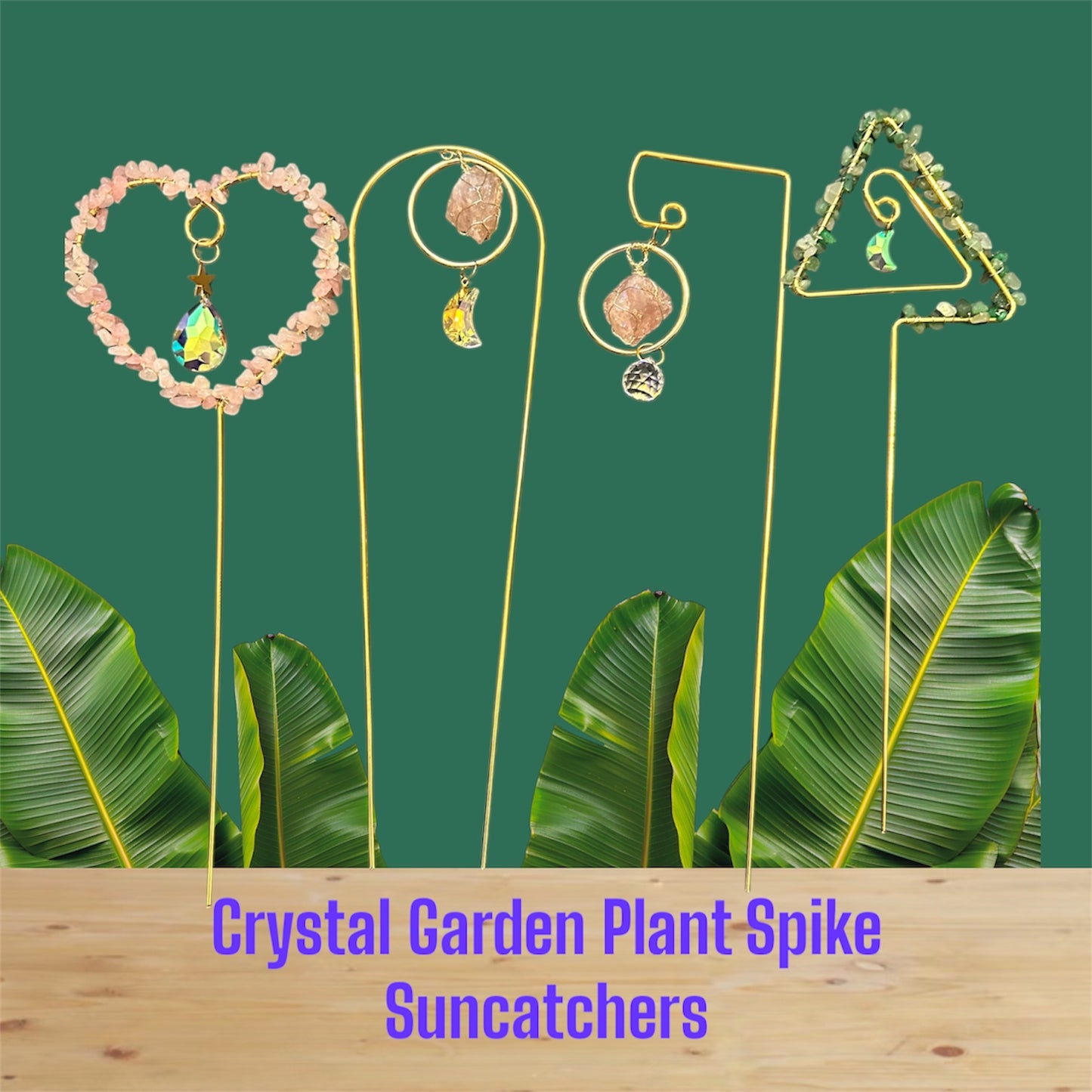 Crystal Plant Spike Suncatcher