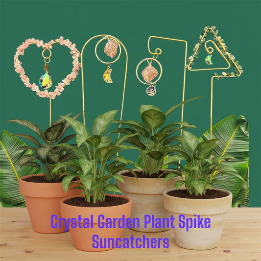 Crystal Plant Spike Suncatcher