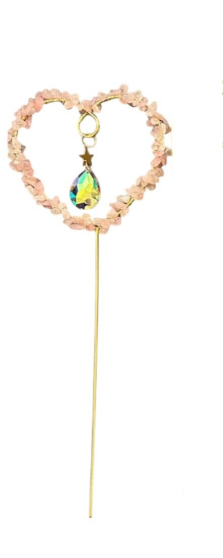 Crystal Plant Spike Suncatcher