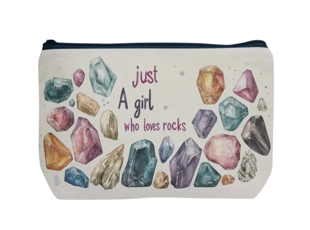 Crystal makeup bag