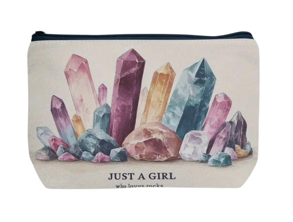 Crystal makeup bag