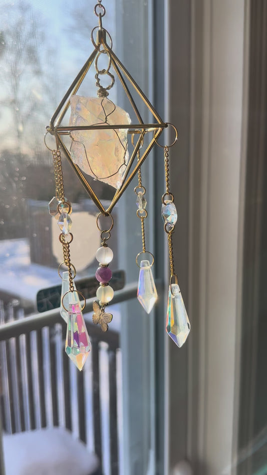 Aura Quartz Suncatcher